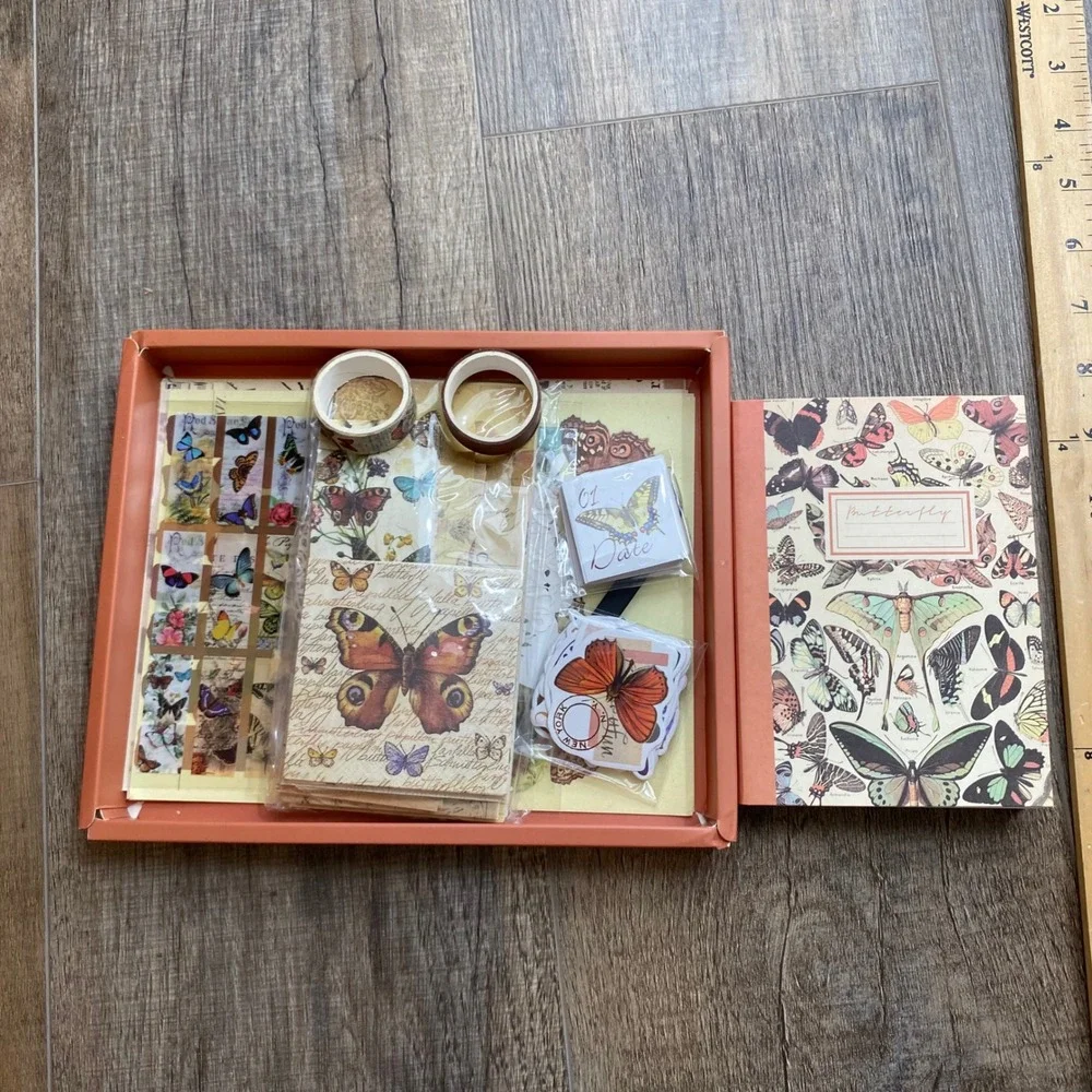 Simno Scrapbook Gift Sets My Sweetheart Cupcake & Butterfly Melody A6 Journals